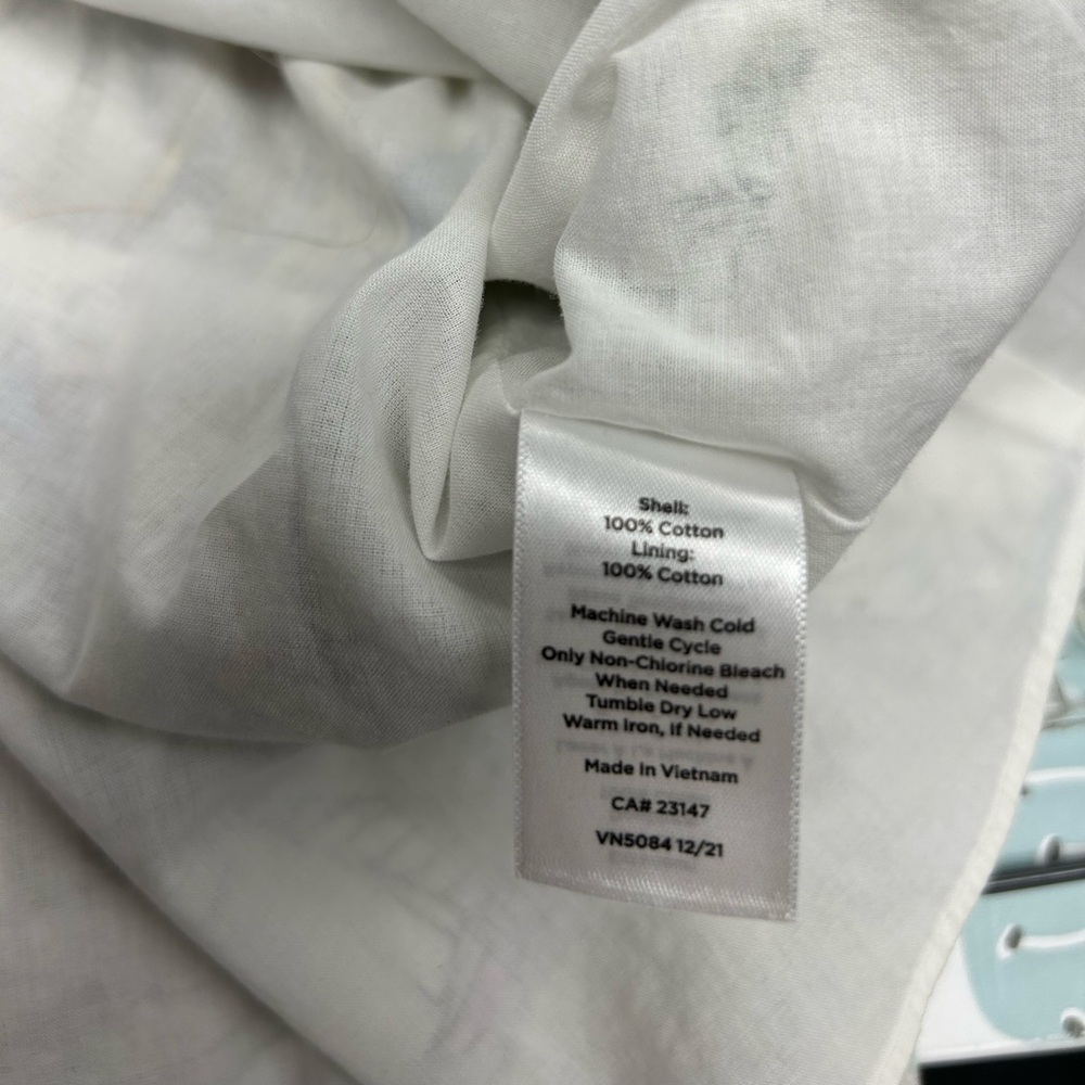 Talbots Cream Sundress with Flutter Sleeves - Picture 5 of 13